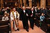 Gottesdienst am Silvesterabend in der Landauer Stiftskirche mit Kirchenpräsident Christian Schad (Mitte). Foto: VAN